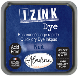 Aladine Stempelkissen Izink Dye nachtblau 5x5 cm schnelltrocknend