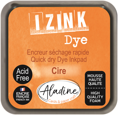 Aladine Stempelkissen Izink Dye Orange 5x5 cm für kreatives Basteln