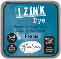 Aladine Stempelkissen Blau - Izink Dye Pigment Tinte 5x5 cm Petrol