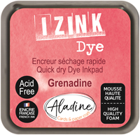 Aladine Stempelkissen rot Izink Dye 5x5 cm für Bastelprojekte
