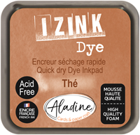 Aladine Stempelkissen braune Tinte 5x5 cm für kreatives Basteln