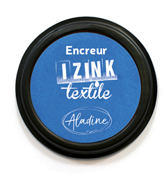 Aladine Textilstempelkissen blau - Stoff Stempelkissen für Textilien