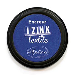 Aladine Textil Stempelkissen Indigo - Stoff Stempelkissen für Textilien