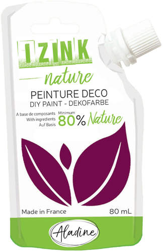 Aladine Plakatfarbe Izink Nature 80 ml Bordeaux nachhaltig kreativ