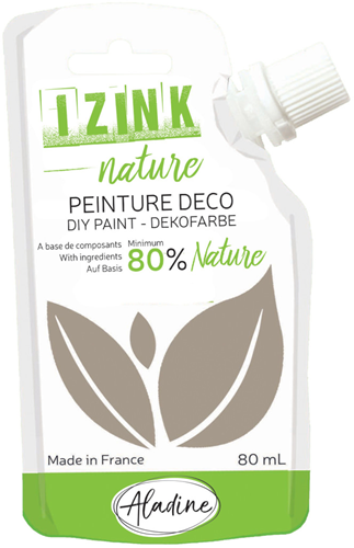 Aladine Plakatfarbe Izink Nature 80 ml Graubraun Quetschbeutel