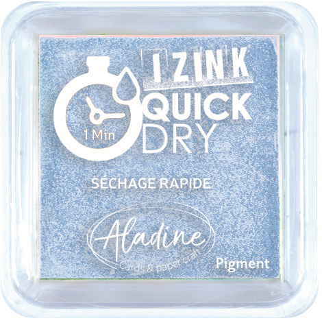 Aladine Stempelkissen Pastellblau snelltrocknend 5x5 cm für Basteln