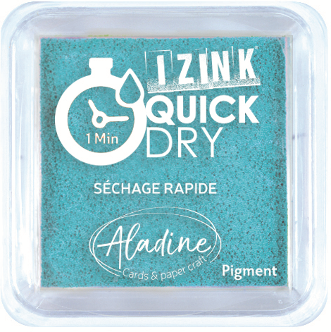 Aladine Stempelkissen Pigment schnelltrocknend 5x5 cm meerblau stempeln
