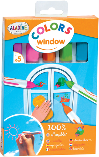 Aladine Aladine Kids Fensterstifte-Set 5-teilig Basic