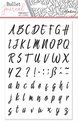 Aladine Stempelset Bullet Journal Alphabet Schaumstempel Mehrfarbig