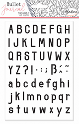 Aladine Stempel Bullet Journal Alphabet Set A5 Schaumstoff mehrfarbig