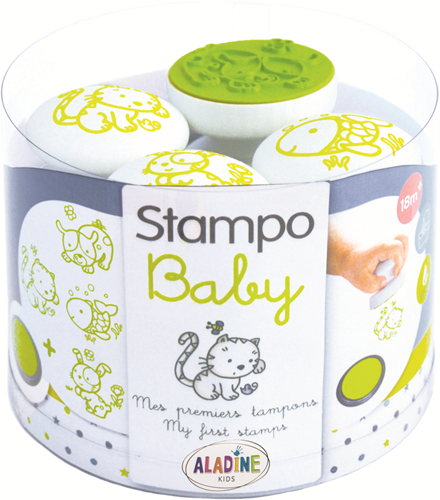 Aladine Stempelset Haustiere - Kreatives Baby Spielzeugset