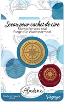 Aladine Siegelwachs Stempel Kompass - Kreativer Hobby Stempel