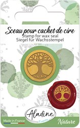 Aladine Siegelwachs Stempel Lebensbaum - kreative Hobby Stempel