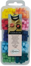 Aladine Siegelwachs Set - 10 leuchtende Farben kreative Wachspellets