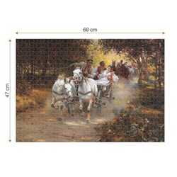 D-Toys Puzzle Alfred Wierusz-Kowalski Country Wedding 1000 Teile