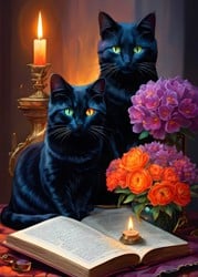 Alipson Puzzle Black Cats - 500 Teile