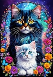 Alipson Puzzle Katzen - Mutterliebe Kollektion - 1000 Teile