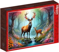 Alipson Puzzle Legespiel Cerf Majestueux 500 Teile mehrfarbig-2