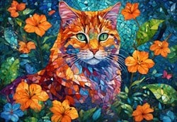 Alipson Puzzle Katzenmosaik - 1000 Teile
