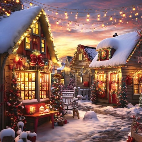 Alipson Puzzle Weihnachtshaus - 1000 Teile