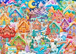 Alipson Puzzle bunte Puzzle Cookietown Night 1500 Teile