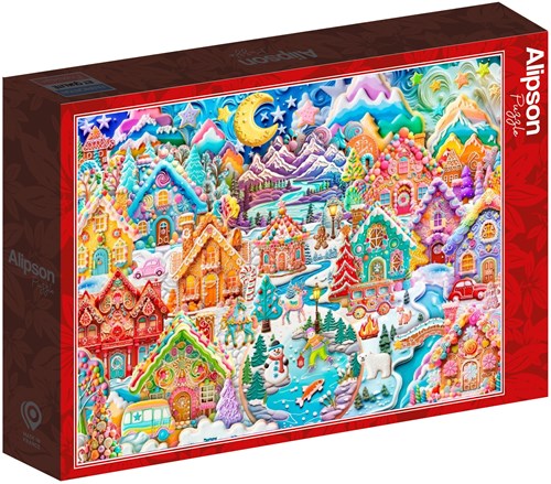 Alipson Puzzle bunte Puzzle Cookietown Night 1500 Teile-2