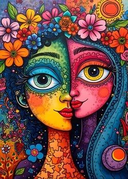 Alipson Puzzle buntes Duo Puzzle 1500 Teile Puzzlespiel