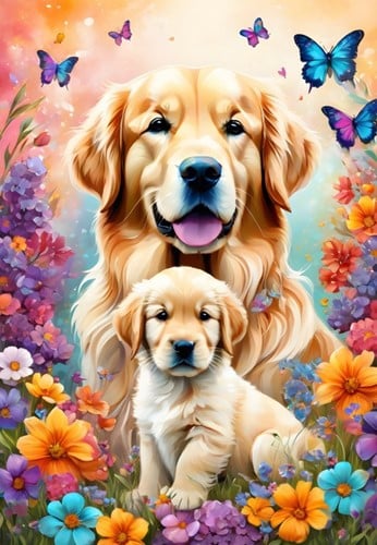 Alipson Puzzle Dogs - Maternal Love Collection - 1000 Teile