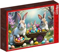 Alipson Puzzle Osterhasen Puzzle - 500 Teile bunt-2