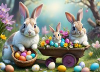 Alipson Puzzle Osterhasen Puzzle - 500 Teile bunt