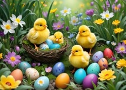 Alipson Puzzle Ostern Küken 500 Teile Legespiel Multicolor
