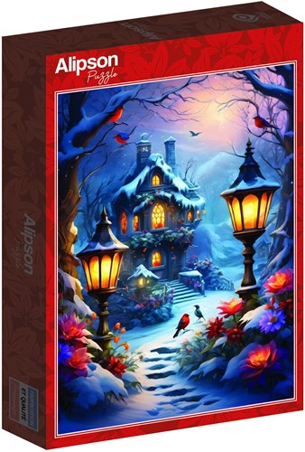 Alipson Puzzle Puzzle Enchanted Wintery Scene - 500 Teile Karton-2