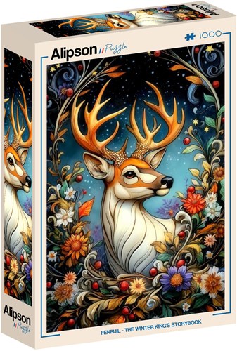 Alipson Puzzle Legespiel Fenruil Wintergeschichte 1000 Teile Karton-2