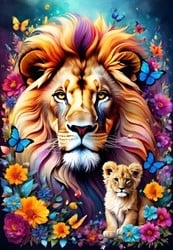 Alipson Puzzle Lions - Maternal Love Collection - 1000 Teile