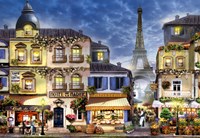 Alipson Puzzle Legespiel Old Paris - 1000 Teile - buntes Puzzlespaß