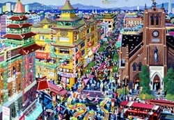 Alipson Puzzle San Francisco - China Town - 1000 Teile