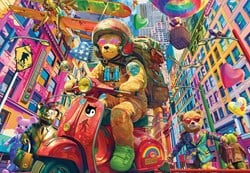 Alipson Puzzle Teddy on the Go - 1000 Teile