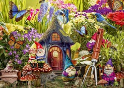Alipson Puzzle Der Garten der Gnome - 1000 Teile