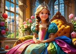 Alipson Puzzle The Princess on her Throne - 500 Teile