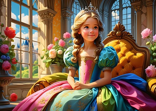 Alipson Puzzle Legespiel The Princess on her Throne - 500 Teile Karton