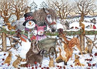 Alipson Puzzle Schneemann Winter Puzzle - 500 Teile Winterspaß