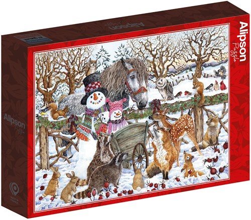 Alipson Puzzle Schneemann Winter Puzzle - 500 Teile Winterspaß-2