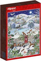Alipson Puzzle Winterdorf - 500 Teile Puzzle für Erwachsene-2