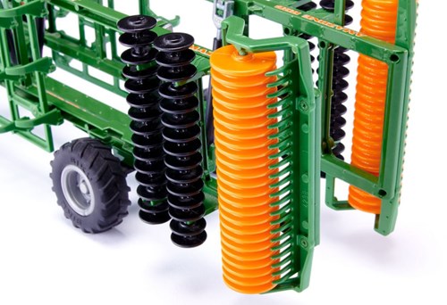 Siku Siku Amazone Centaur speelgoed grondbewerkingsmachine voor tractoren 1:32 metaal/kunststof groen draaibare pakkerrollen inklapbaar frame trouw aan de originele lak-3