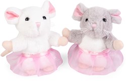 Living Nature Plüschmaus mit Tutu - niedliches Kuscheltier Spielzeug