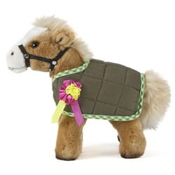 Living Nature Plüsch Pferd Stofftier mit Jacke 23cm Spielzeug
