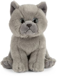 Living Nature Kuscheltier Britisch Grau Kurzhaar Kätzchen 16cm