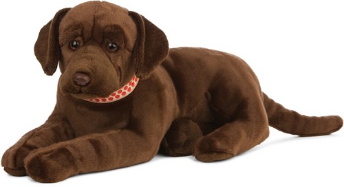 Living Nature Plüschtier Giant Chocolate Lab Hund 60cm
