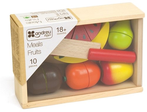 Andreu Toys Lernspiel - Mahlzeiten Obst Karton Spielzeug-2
