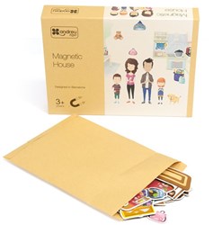 Andreu Toys magnetisches Spielzeughaus Lernkarton mehrfarbig